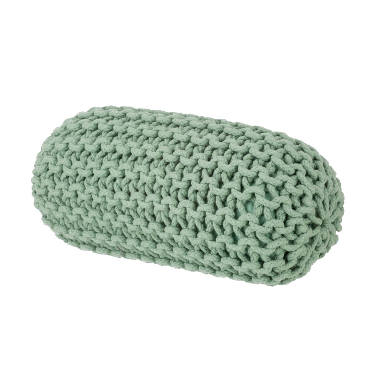 Coussin en tricot - Vert d'eau